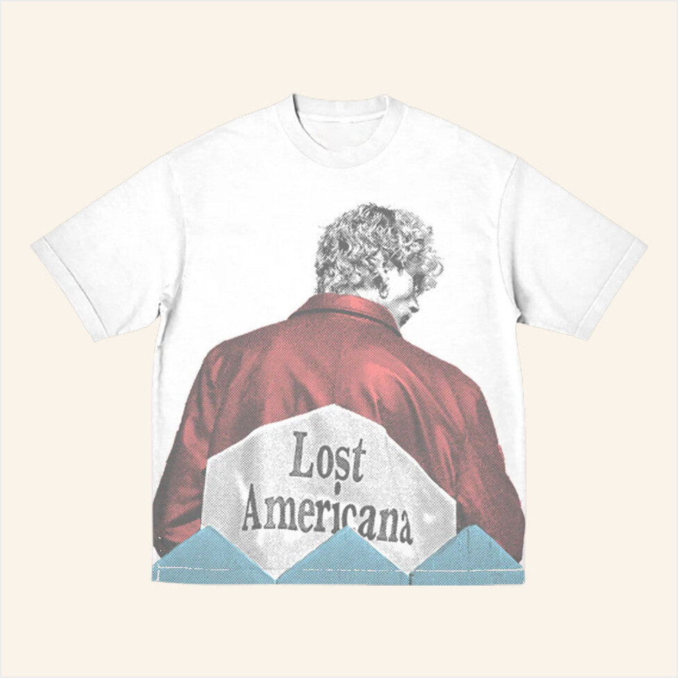 Lost Americana Photo T-Shirt Machinegunkelly Merch Birthday Gifts For Sister Gifts For Friends