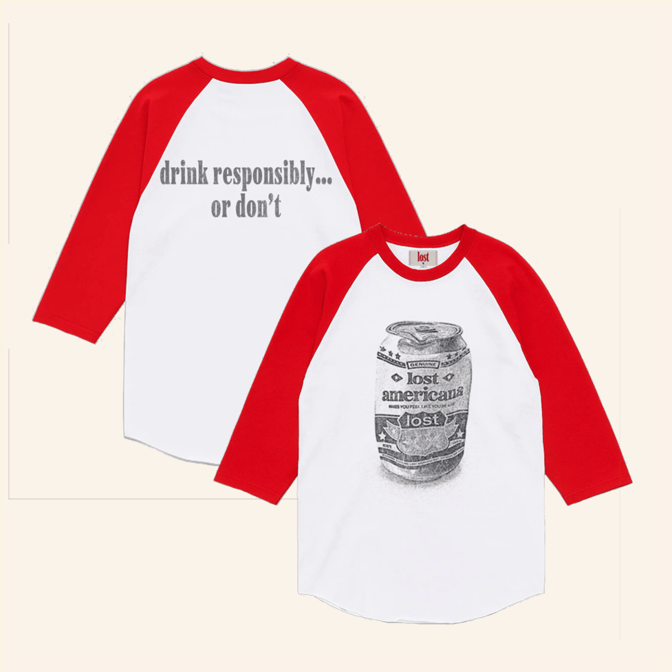 Lost Americana Raglan T-Shirt Machine Gun Kelly Merch Birthday Gift Ideas Christmas Presents