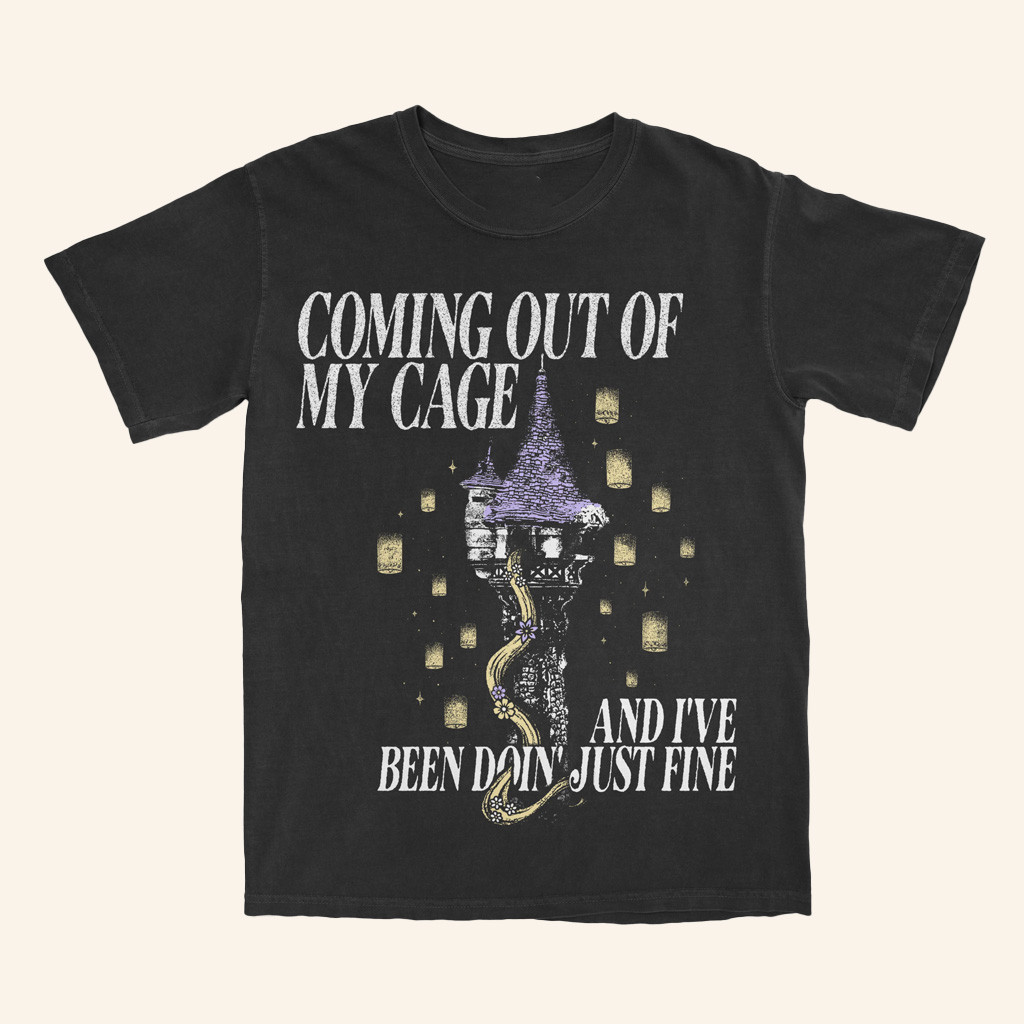 Lost Bros Trading Co Merch Coming Out Of My Cage T-Shirt Rapunzel Shirt Gifts For Sister
