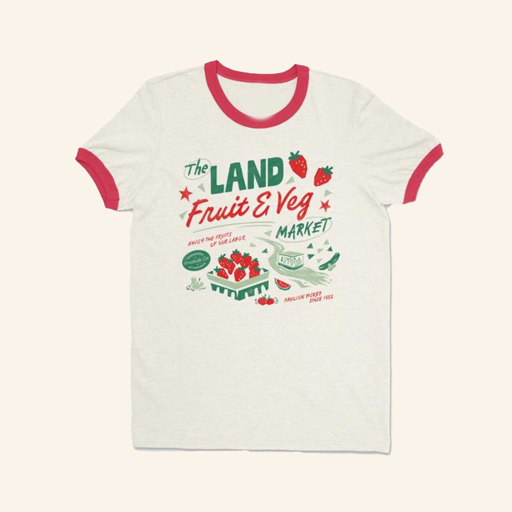 Lost Bros Trading Co Merch The Farmer's Market Ringer Shirt Gifts For Her