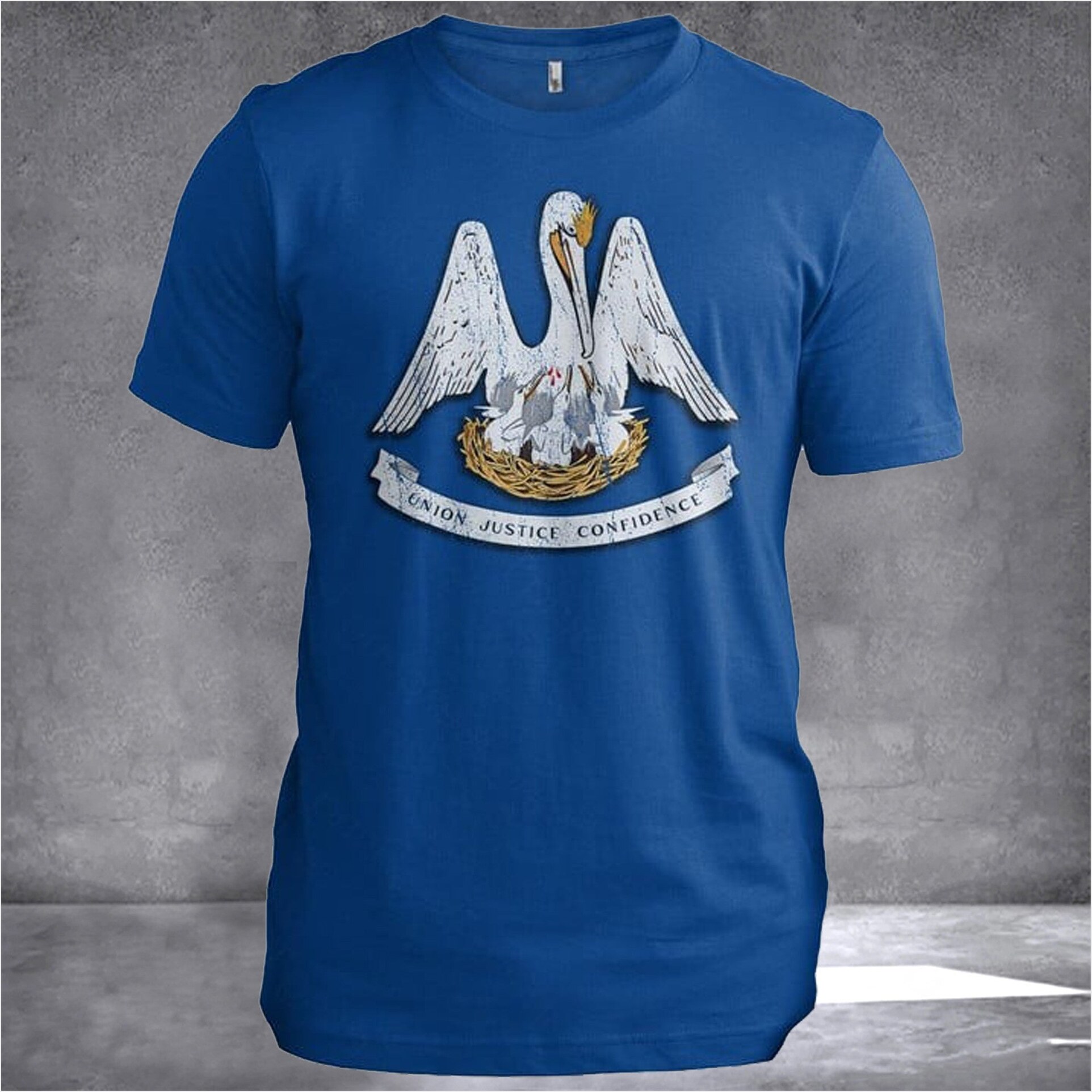 Louisiana State Flag Louisiana T-Shirt Men's Patriotic Shirts Birthday Gifts For Son In Law