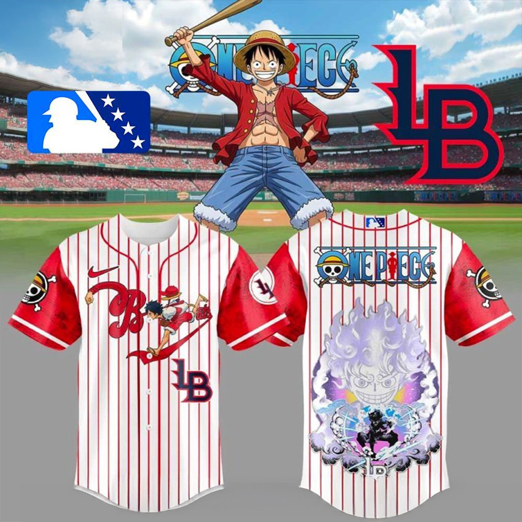 Louisville Bats x Straw Hat Luffy Gear 5 Jersey Louisville Bats Merch Gifts For Fans