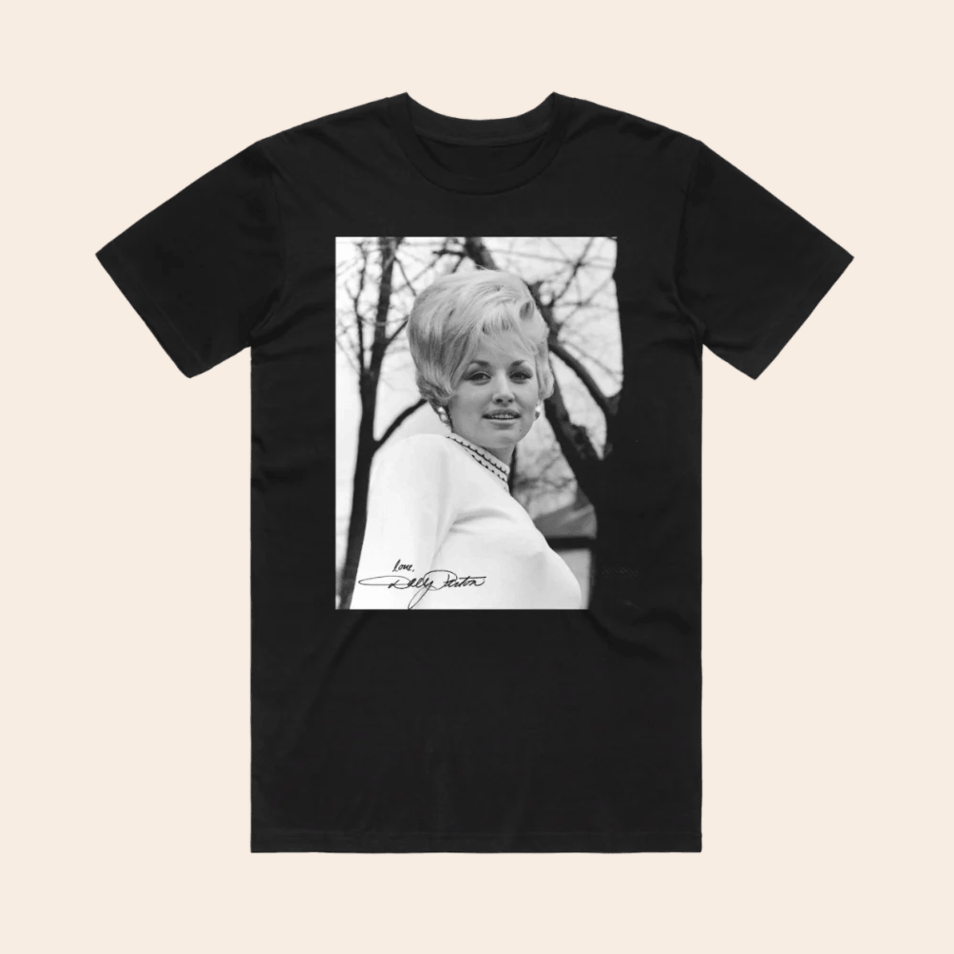 Love Dolly Photograph Black T-Shirt Dolly Parton Merch Dolly Parton Shirt Fathers Day Gifts