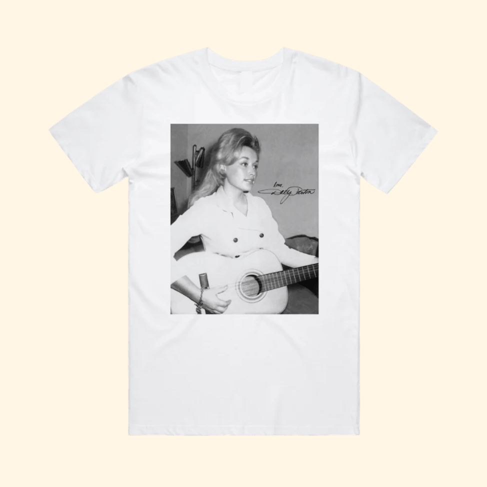Love Dolly With Guitar White T-Shirt Dolly Parton Merch Dolly Parton Shirt Music Fans Gifts