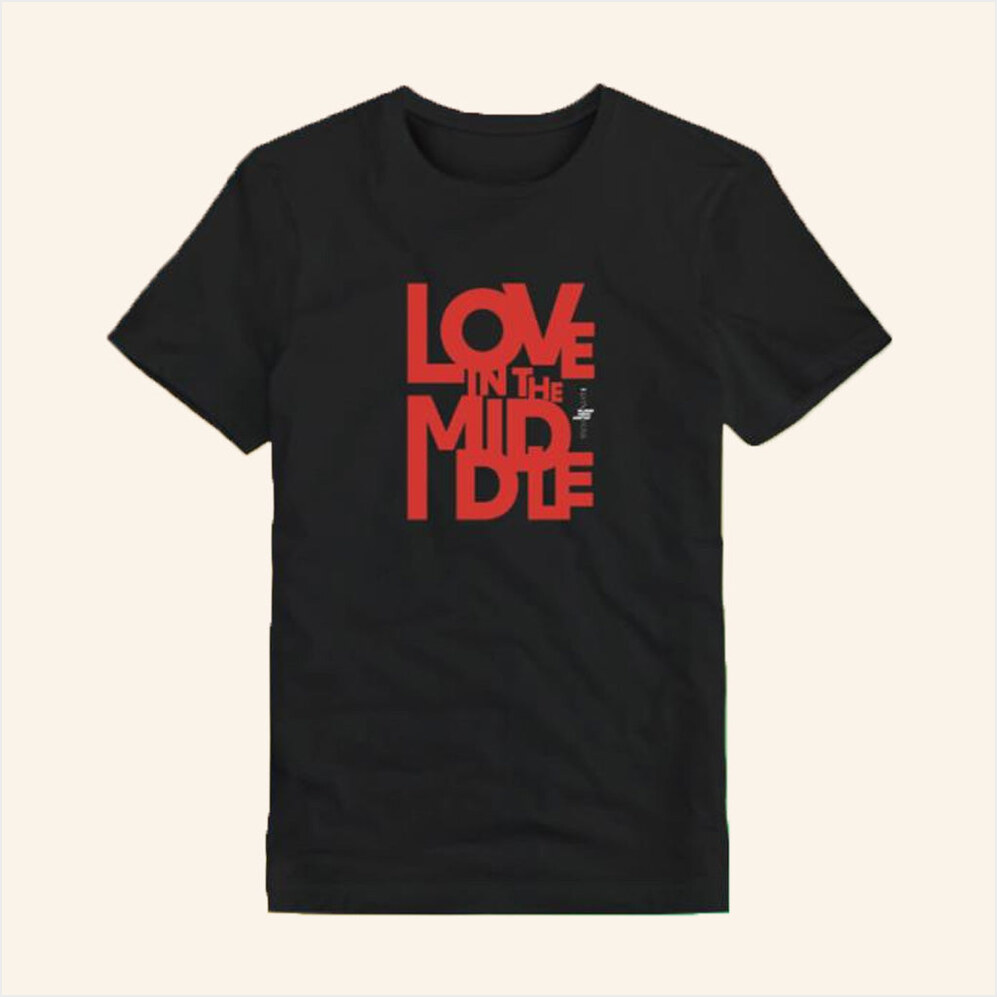 Love In The Middle Black T-Shirt Kevin Ross Music Merch Birthday Gift Ideas For Boyfriend