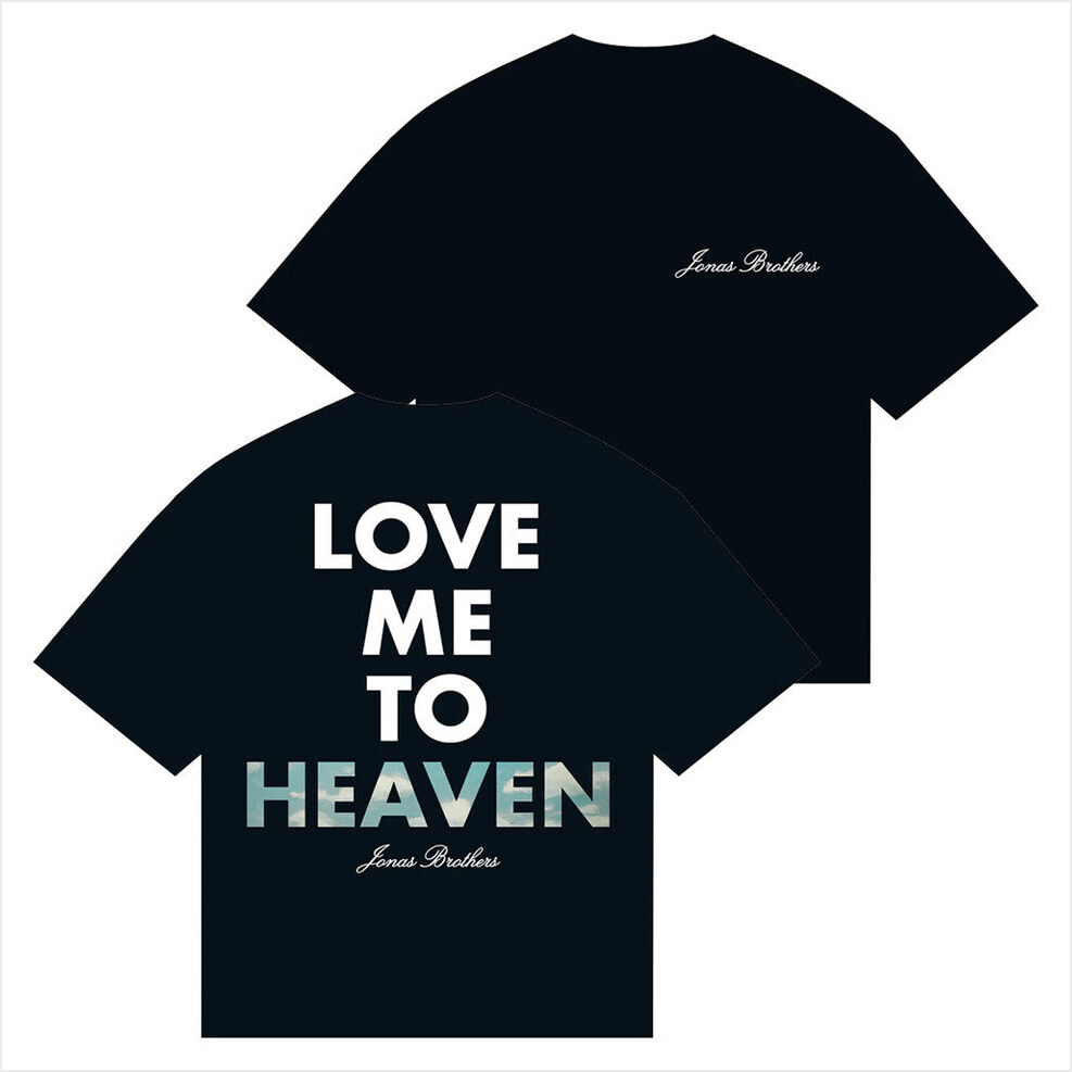 Love Me To Heaven Cloud Single T-Shirt Jonas Brothers Merch Birthday Gifts For Friends