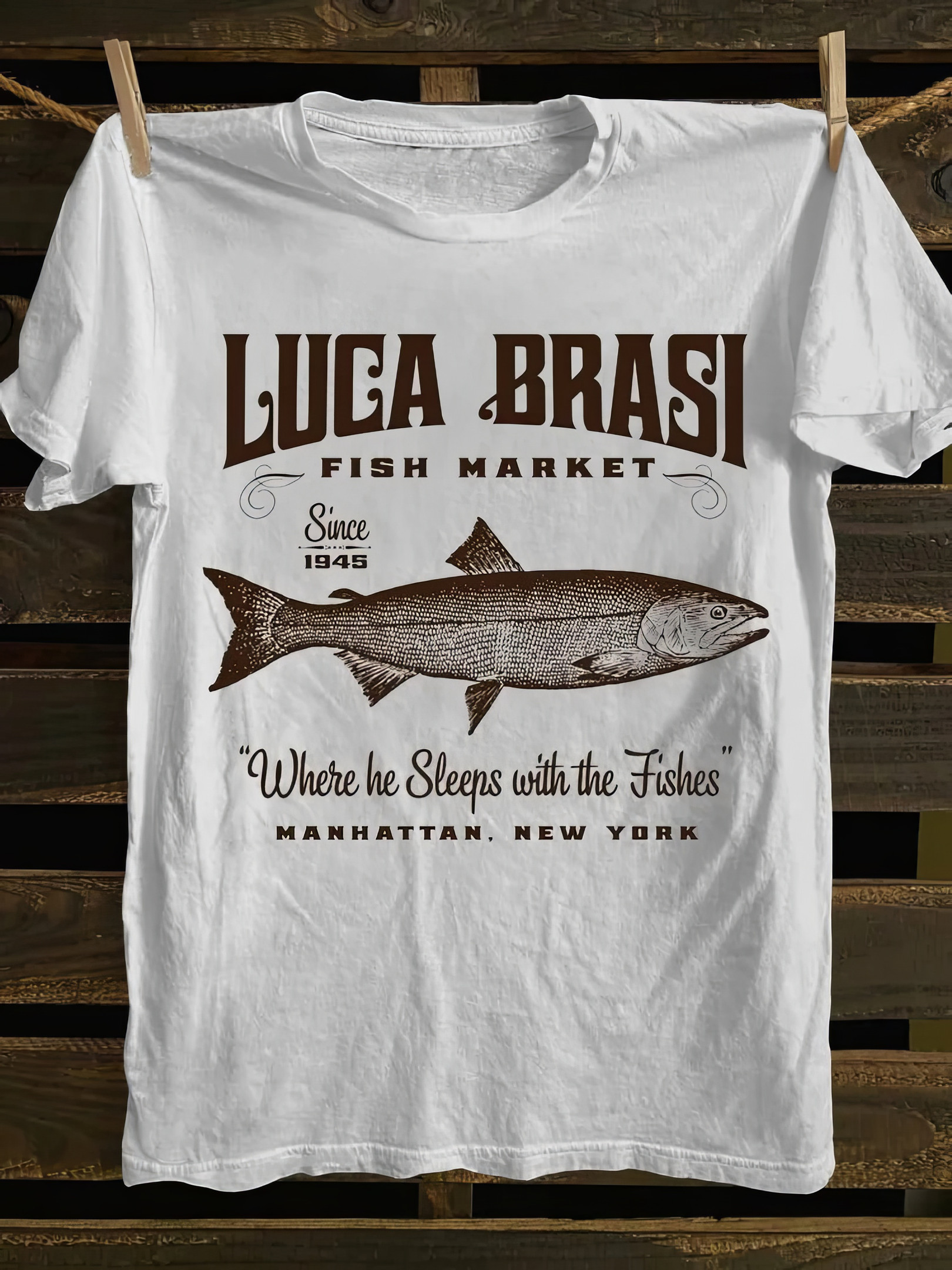 Luca Brasi Fish Market T-shirt Gifts For Fish Lovers