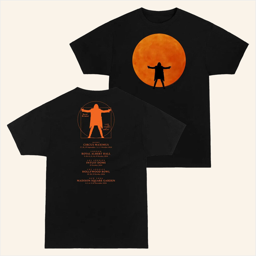 Luck And Strange In Concert T-Shirt David Gilmour Merch Gifts For Fans Best Friend Gifts