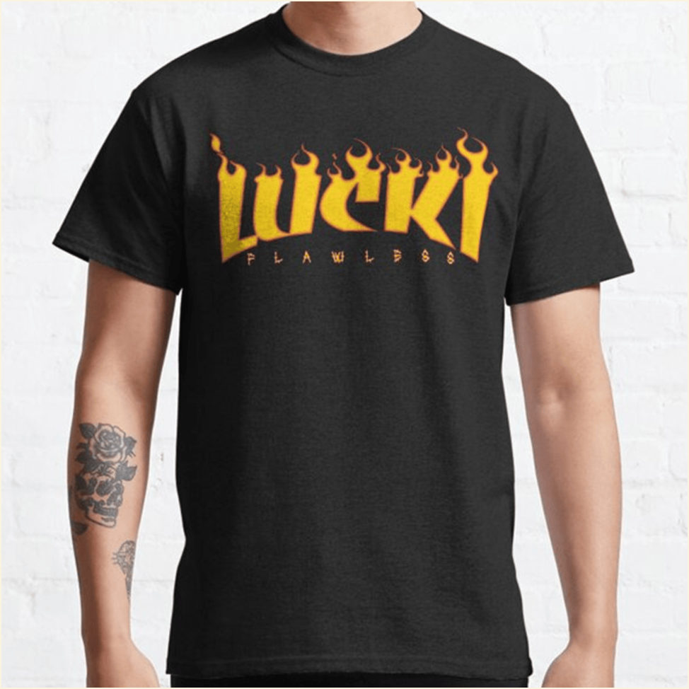 Lucki Flawless T-Shirt Lucki Merch Birthday Gifts For Rapper Fans Father's Day Gifts For Friends