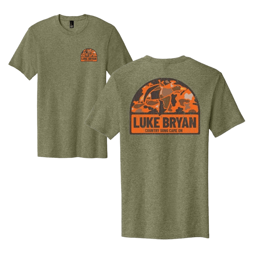 Luke Bryan 2025 Country Song Came On Camo T-Shirt Gifts For Music Lovers
