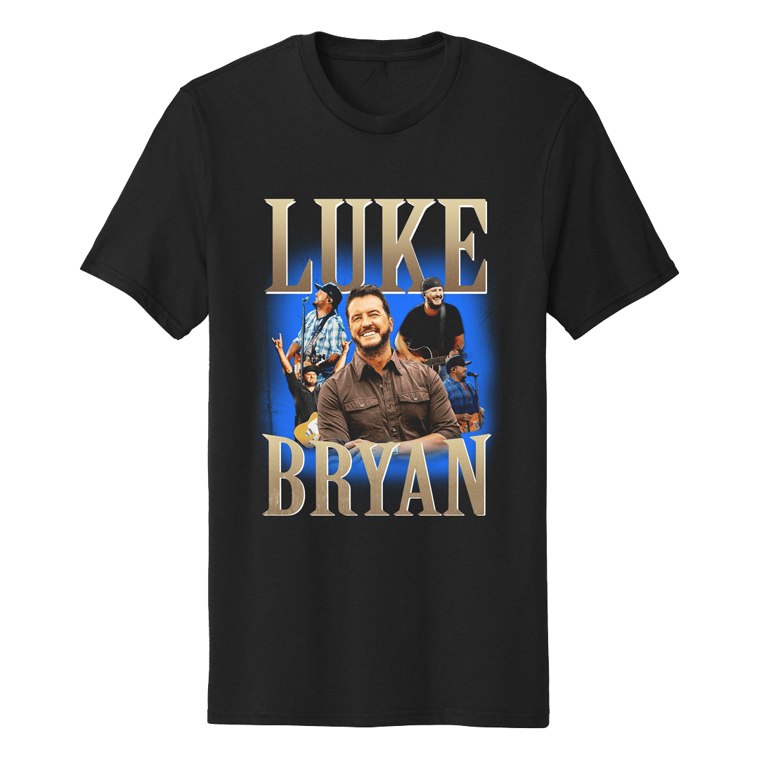 Luke Bryan Collage T-Shirt Birthday Gifts For Music Lovers