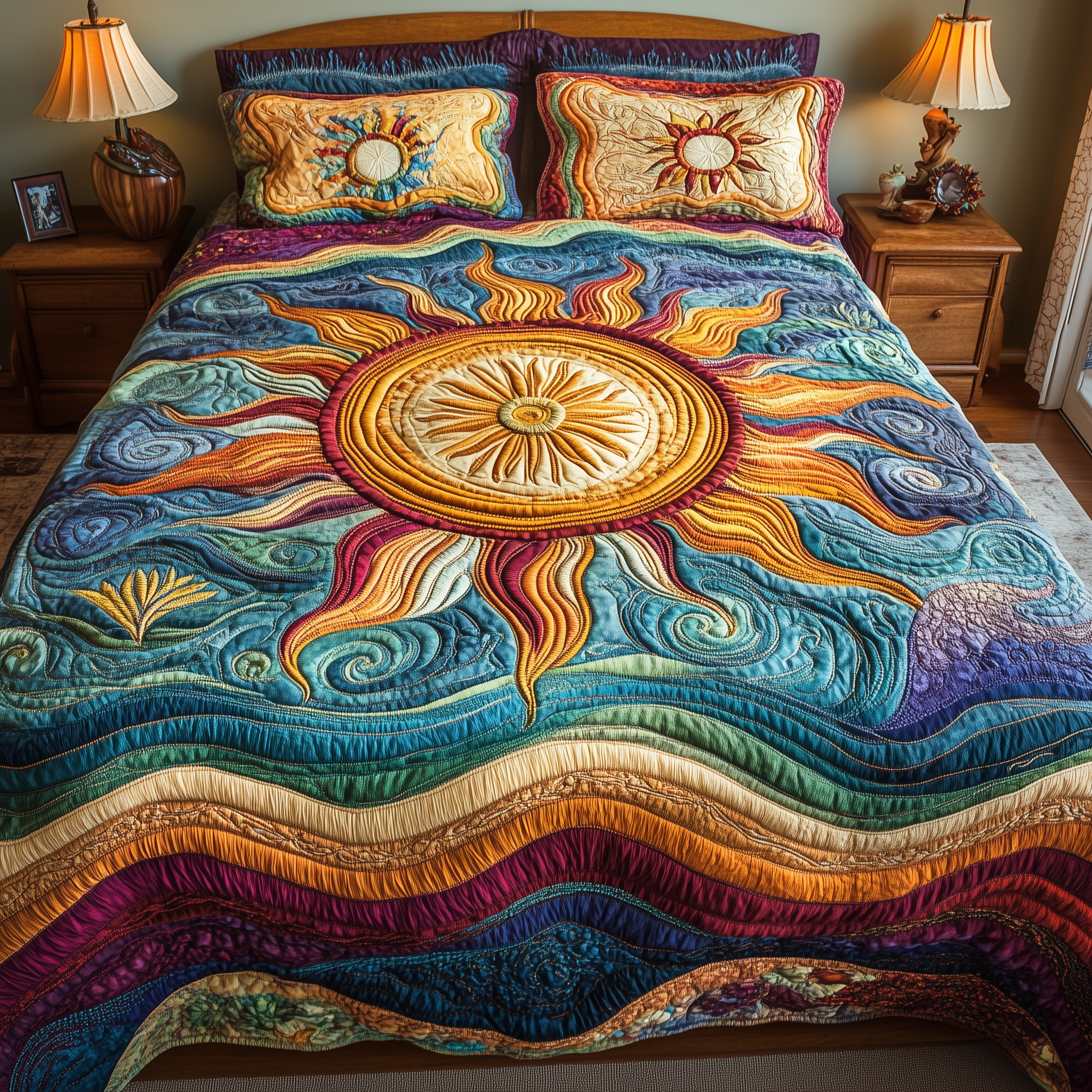 Luminous Sunshine Quilted Bedding Set Best Duvet Cover Bedspread Set Top 10 Mother's Day Gift Ideas