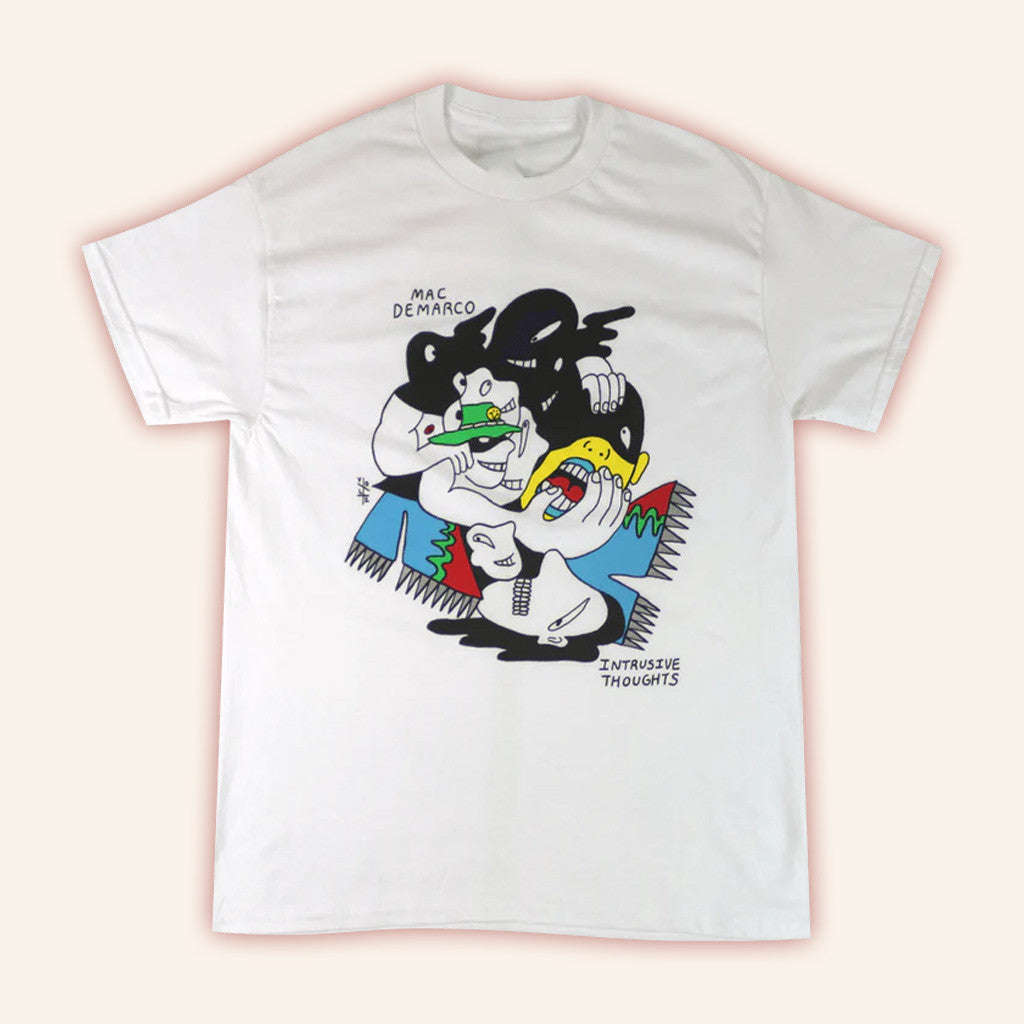Mac Demarco Merch Intrusive White T-Shirt Gift Ideas For Besties