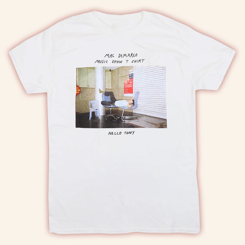 Mac Demarco Merch Tony White T-Shirt Gifts For Dudes