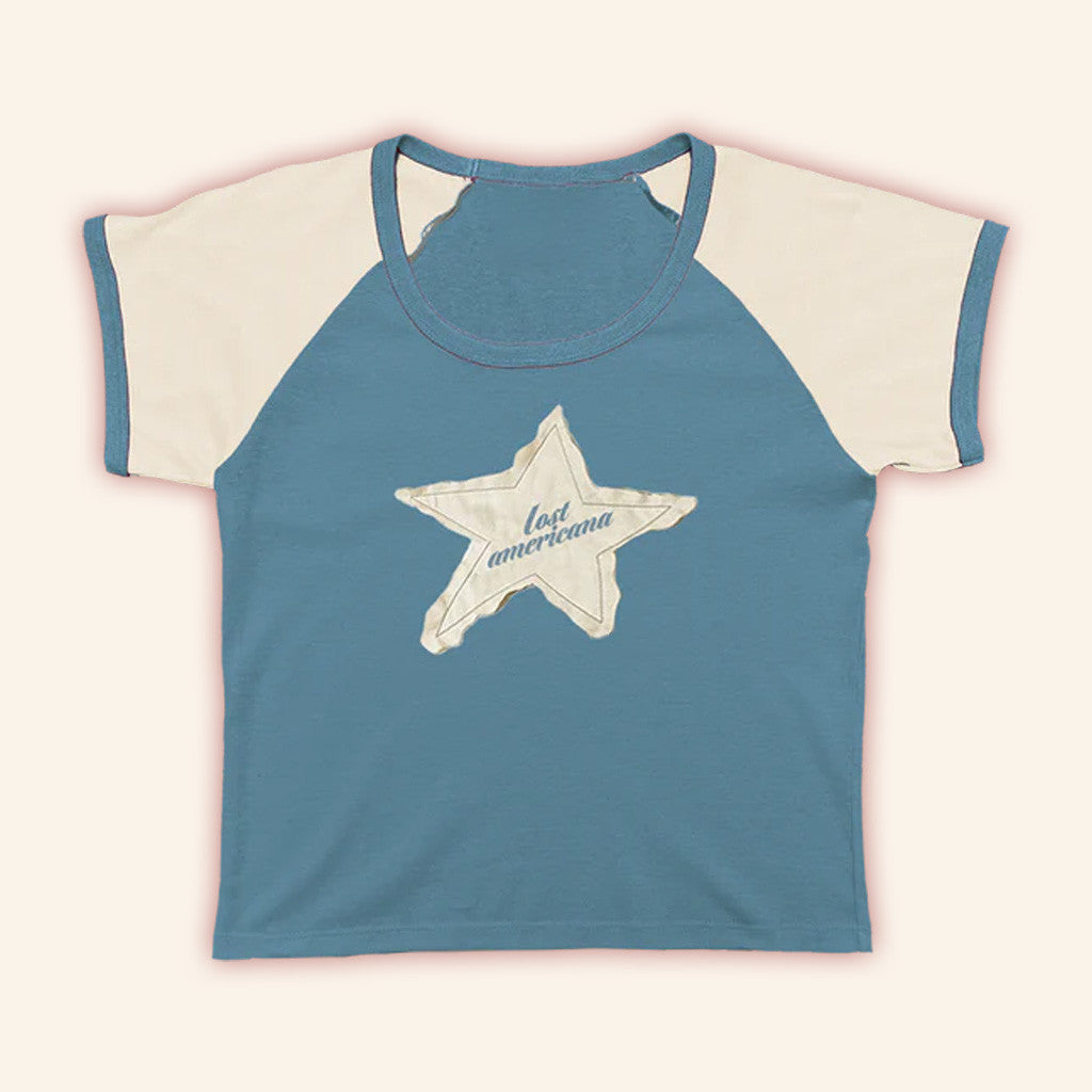 Machine Gun Kelly Merch Lost Americana Star Baby Tee Gifts For Girlfriend
