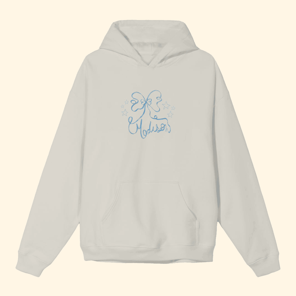 Madison Beer Ribbon Hoodie Madison Beer Merch Music Fans Gifts Father's Day Gifts For Brother