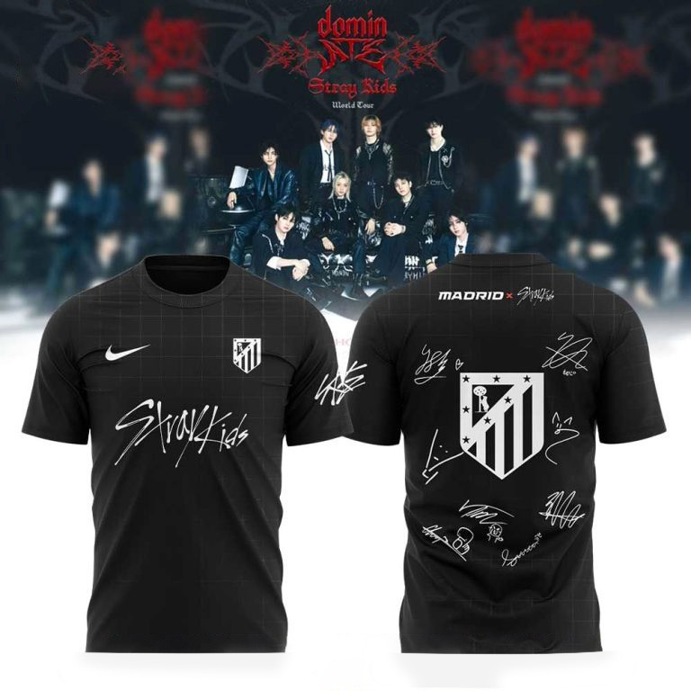 Madrid FC x Stray Kids Show Signature Shirt Fan Merch Gifts For Dudes