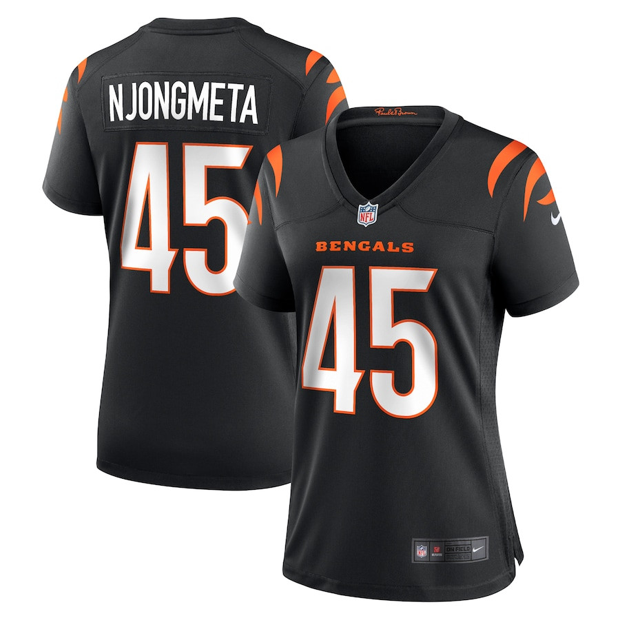 Maema Njongmeta 45 Cincinnati Bengals Women's Game Jersey - Black - JS549