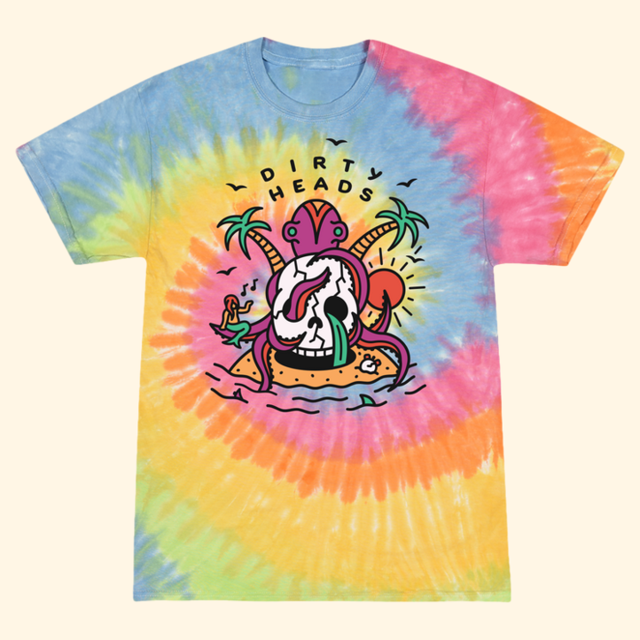 Make Me Skull Tie Dye T-Shirt Dirty Heads Merch Birthday Gifts For Best Friend