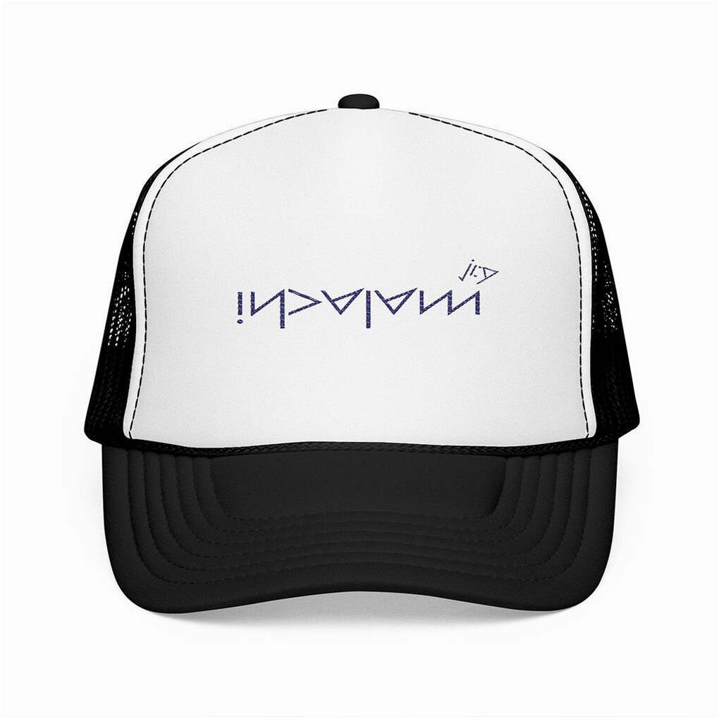 Malachi Barton Merch White Black Trucker Hat Gift Ideas For Him Birthday Gifts For Fans