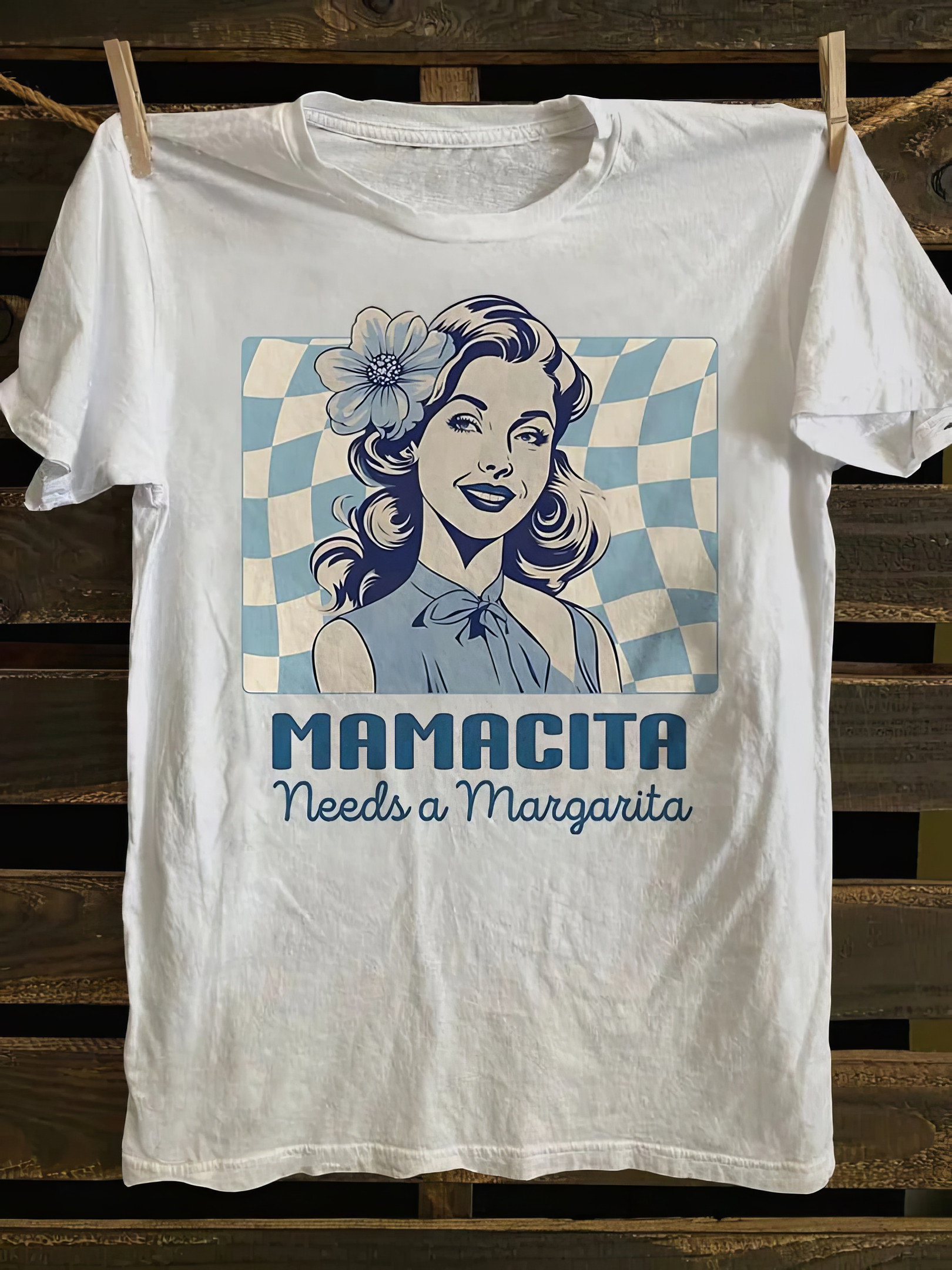 Mamacita Needs A Margarita Shirt Retro Mama Latina T-shirt Gifts For Her