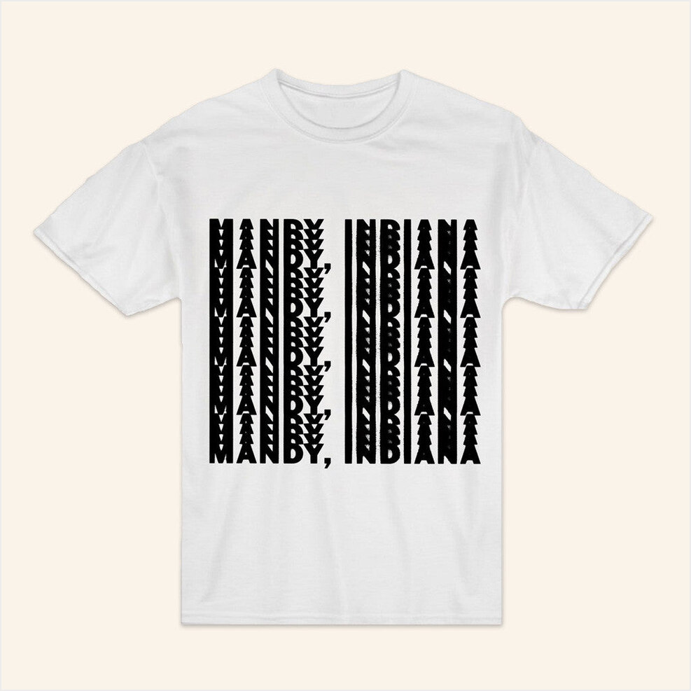 Mandy Indiana Logo White T-Shirt Firetalkrecs Merch Birthday Gifts For Besties