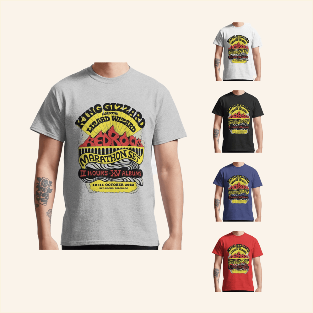 Marathon Set Tour 2022 T-Shirt King Gizzard Merch Birthday Gifts For Husband BFF Gifts Ideas