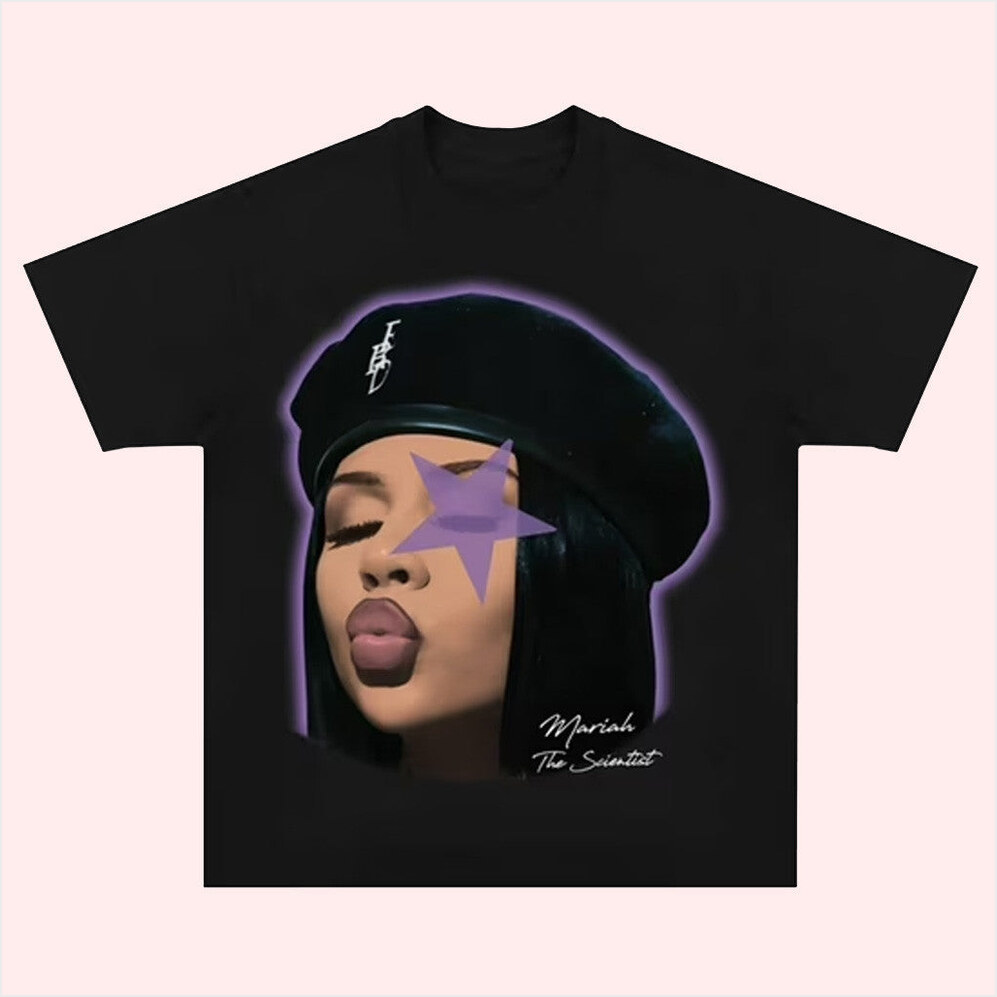 Mariah The Scientist Purple Star Graphic Shirt Mariah The Scientist Merch For Fans