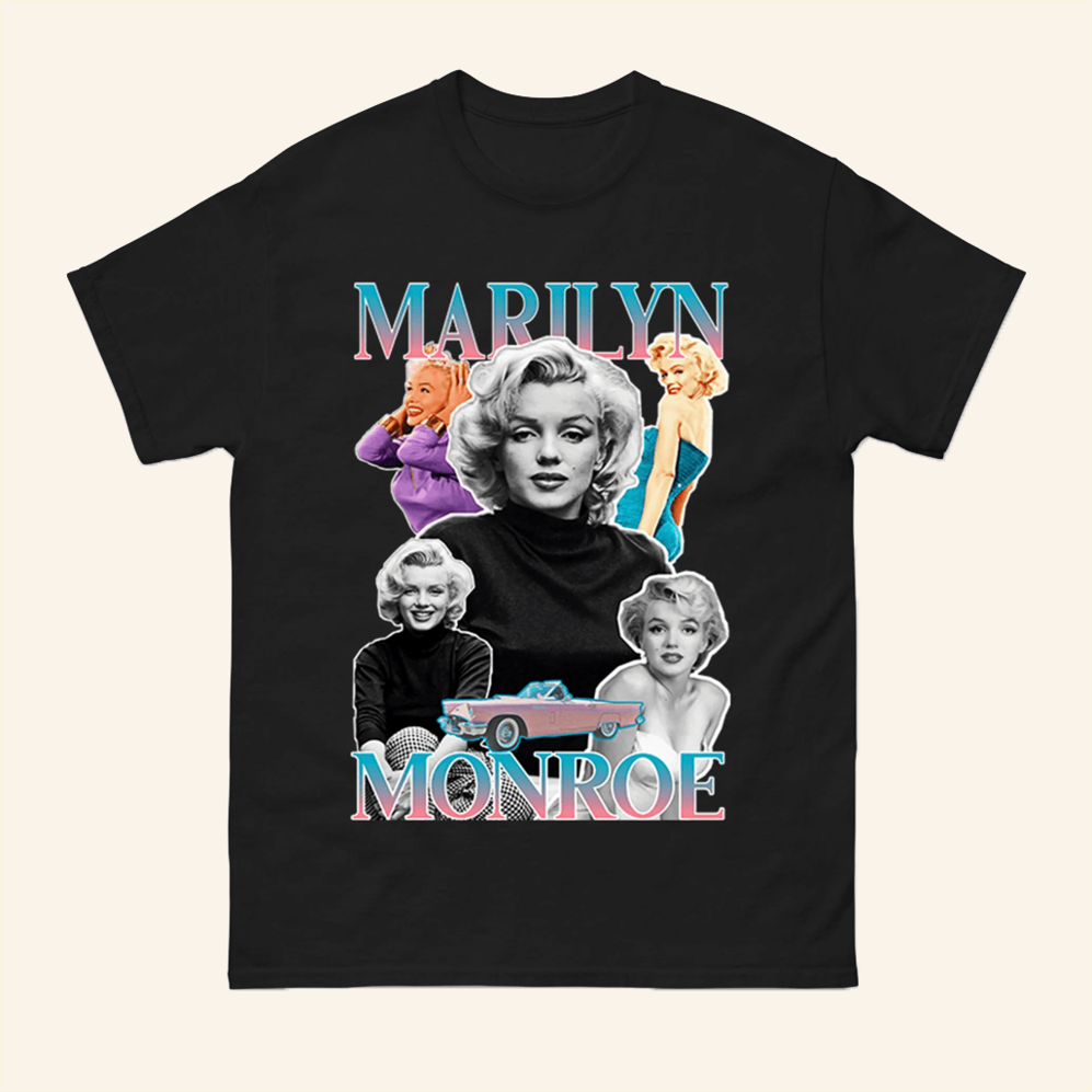 Marilyn Monroe Pink Cadillac Bootleg T-Shirt Marilyn Monroe Spoofytees Merch Gifts For Fans