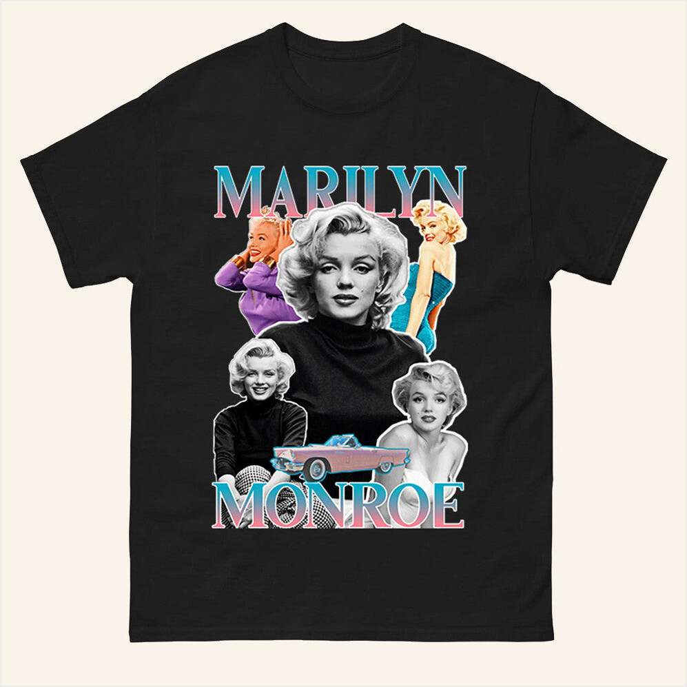 Marilyn Monroe Pink Cadillac Bootleg T-Shirt Spoofytees Merch Birthday Gifts For Fans