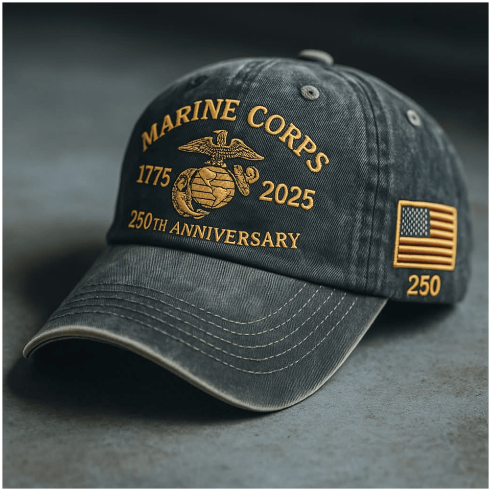 Marine Corps 1775 2025 250th Anniversary Hat Embroidered USMC Hat Gifts For Patriots