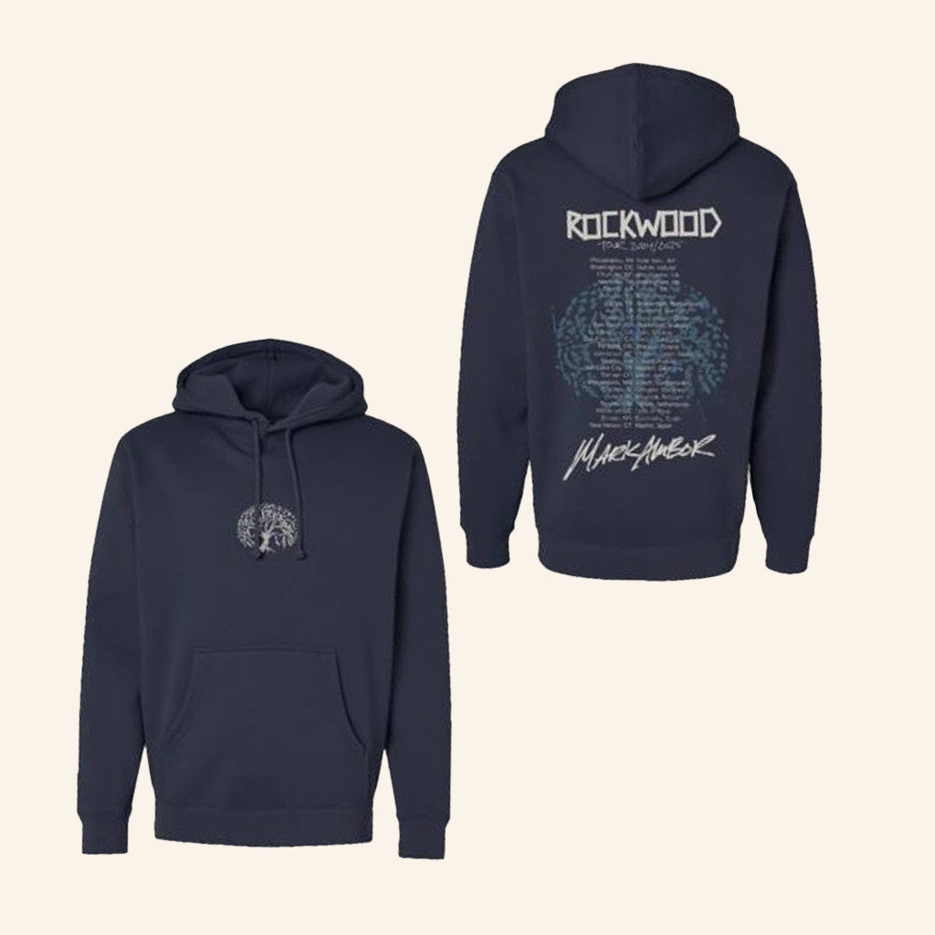 Mark Ambor Merch Tree Navy Hoodie Gifts For Dudes