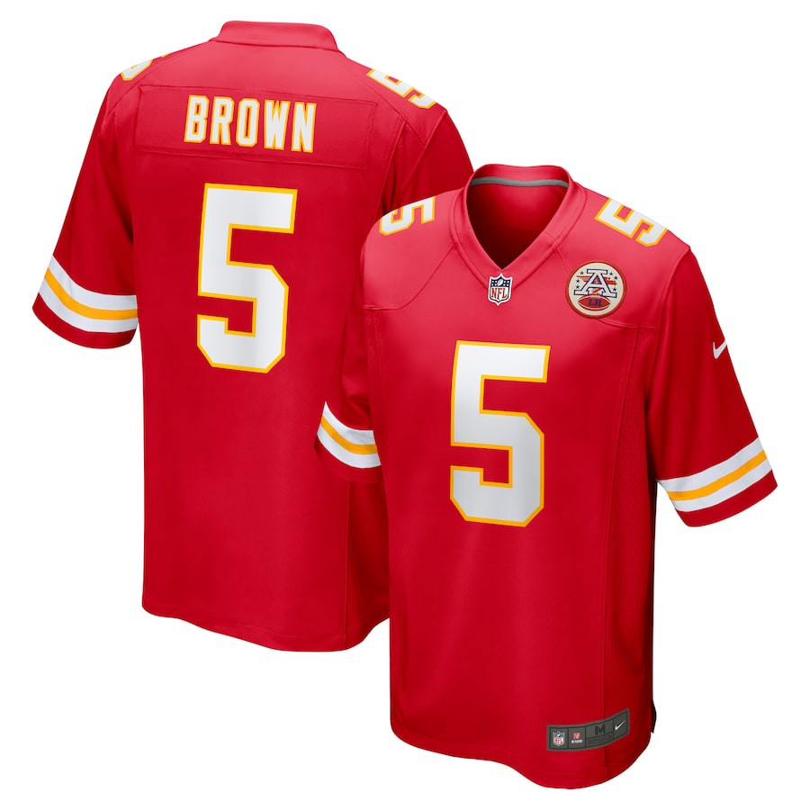 Marquise Brown 5 Kansas City Chiefs Game Men Jersey - Red - JS926