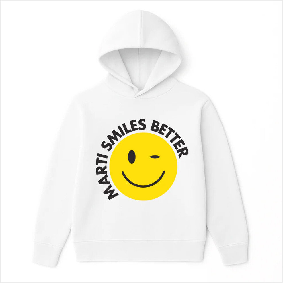 Marti Smiles Better Hoodie Marti Pellow Official Merch Best Friend Birthday Gifts
