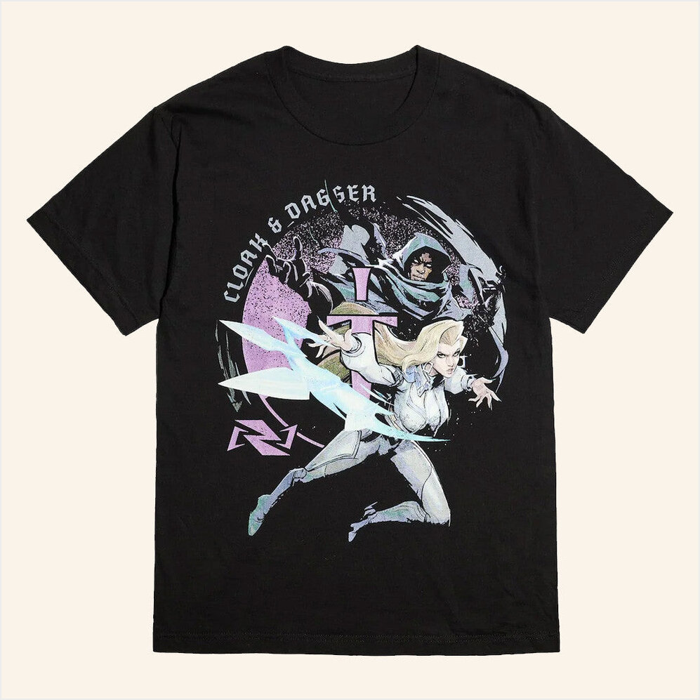 Marvel Rivals Cloak And Dagger Forge T-Shirt Heroesvillains Merch Gifts For Best Friend