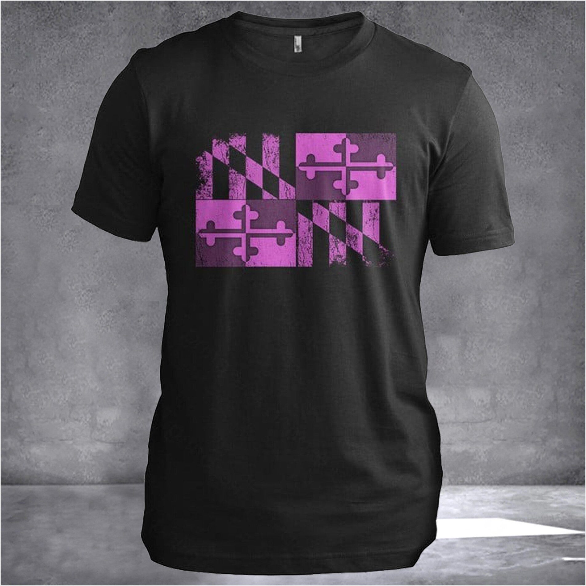Maryland Breast Cancer Awareness Maryland T-Shirt Cancer Survivor Birthday Gifts For Womens