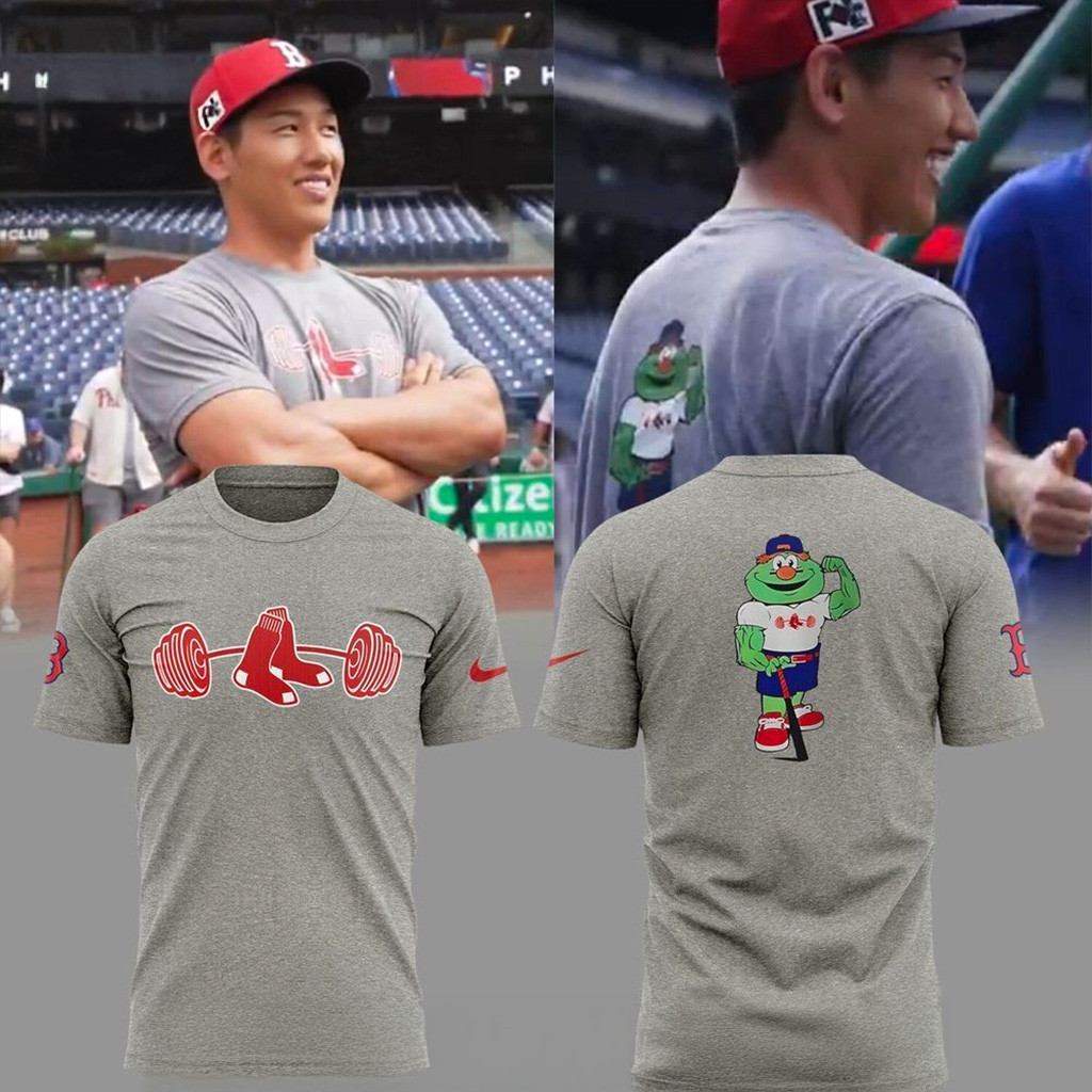 Mascot Boston Red Sox Gym T-Shirt Red Sox Merch Gifts For Fans