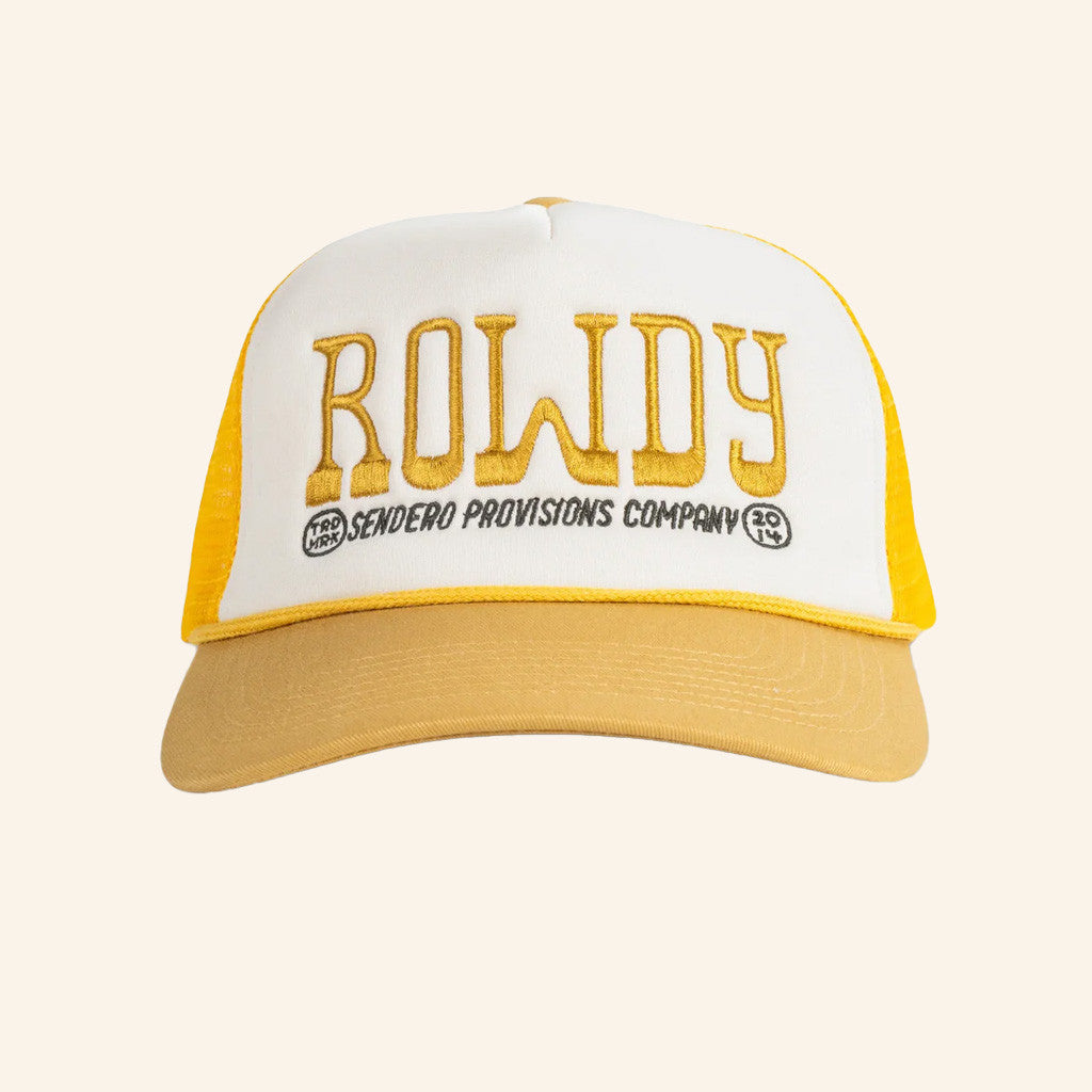 Maverick Western Wear Merch Sendero Provisions Company Sendero Rowdy Trucker Hat Embroidered