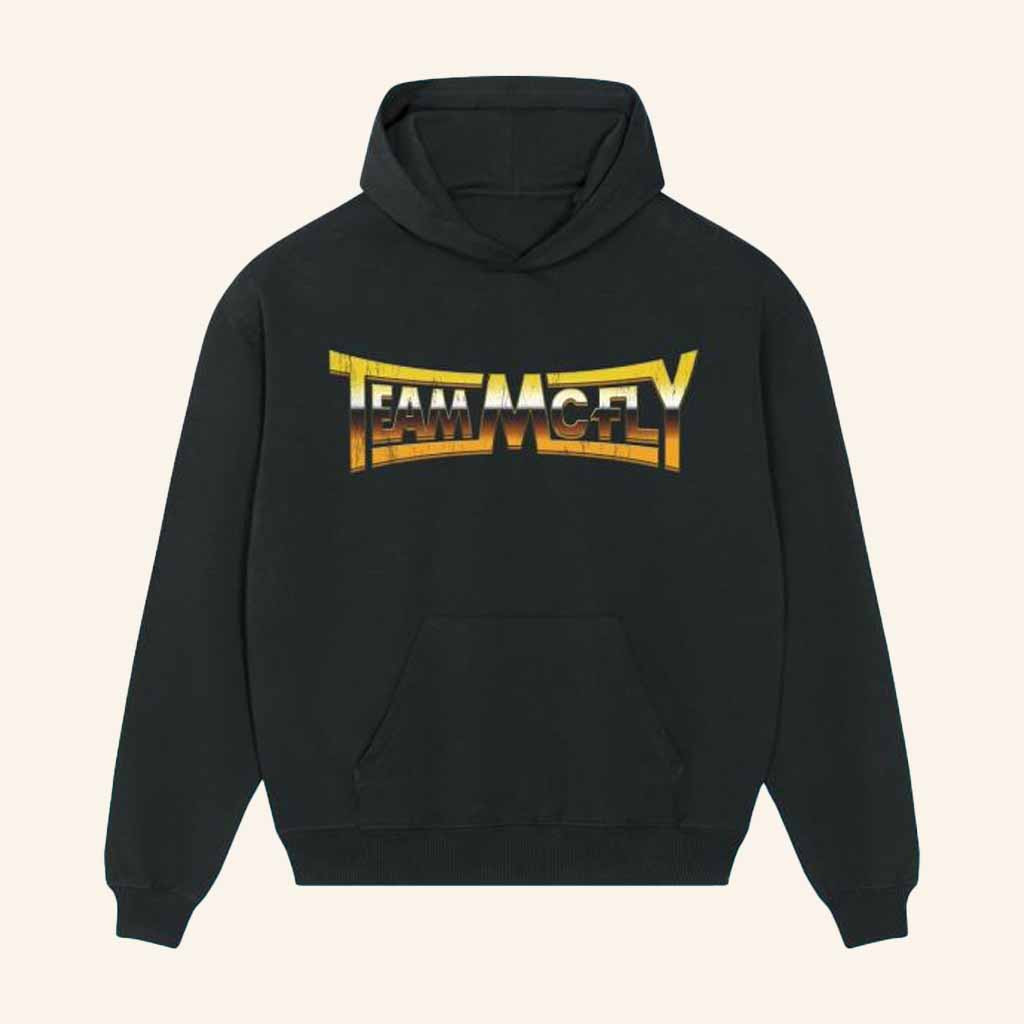 McFly Merch Team McFly Black Hoodie Unique Presents For Music Lovers