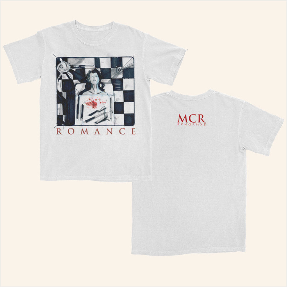MCR White T-Shirt My Chemical Romance Tour Merch Birthday Gifts For Fans BFF Gifts