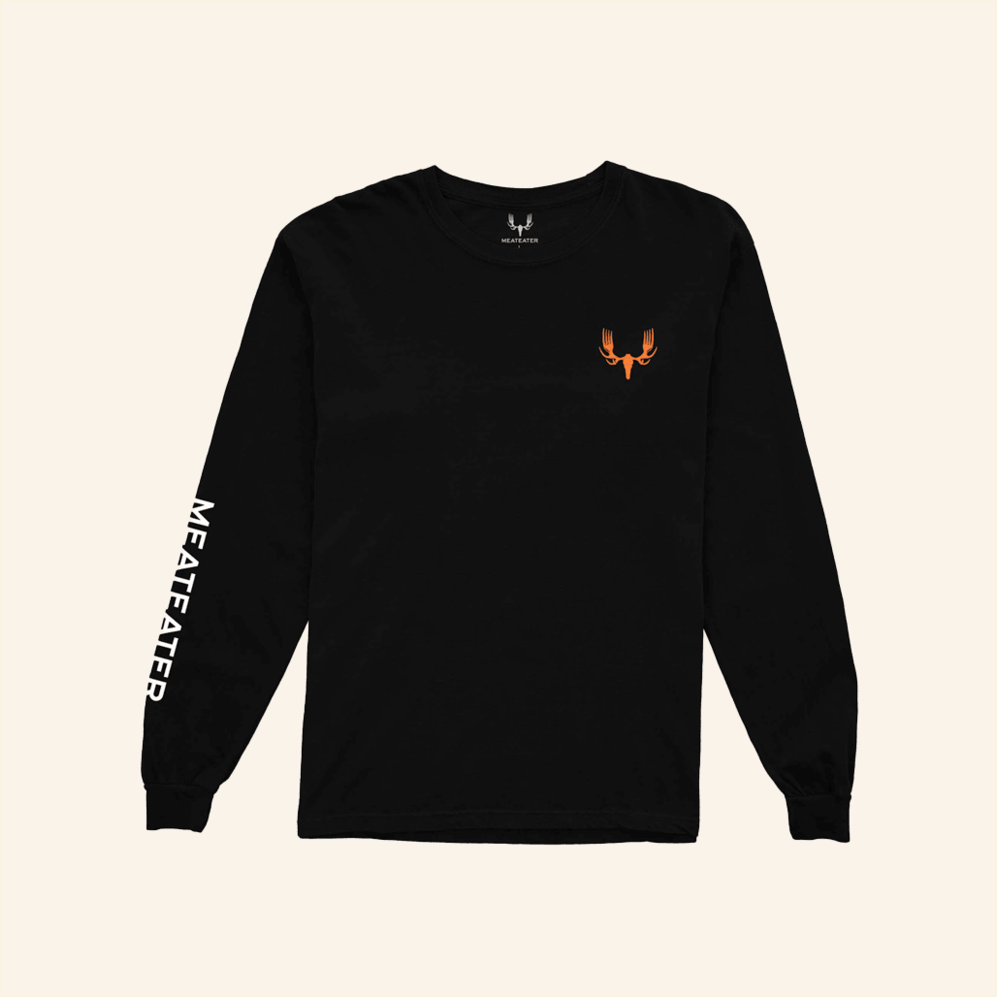 Meateater Logo 2 0 Black Long Sleeve Shirt The Meat Eater Merch Him Gifts For Best Friend
