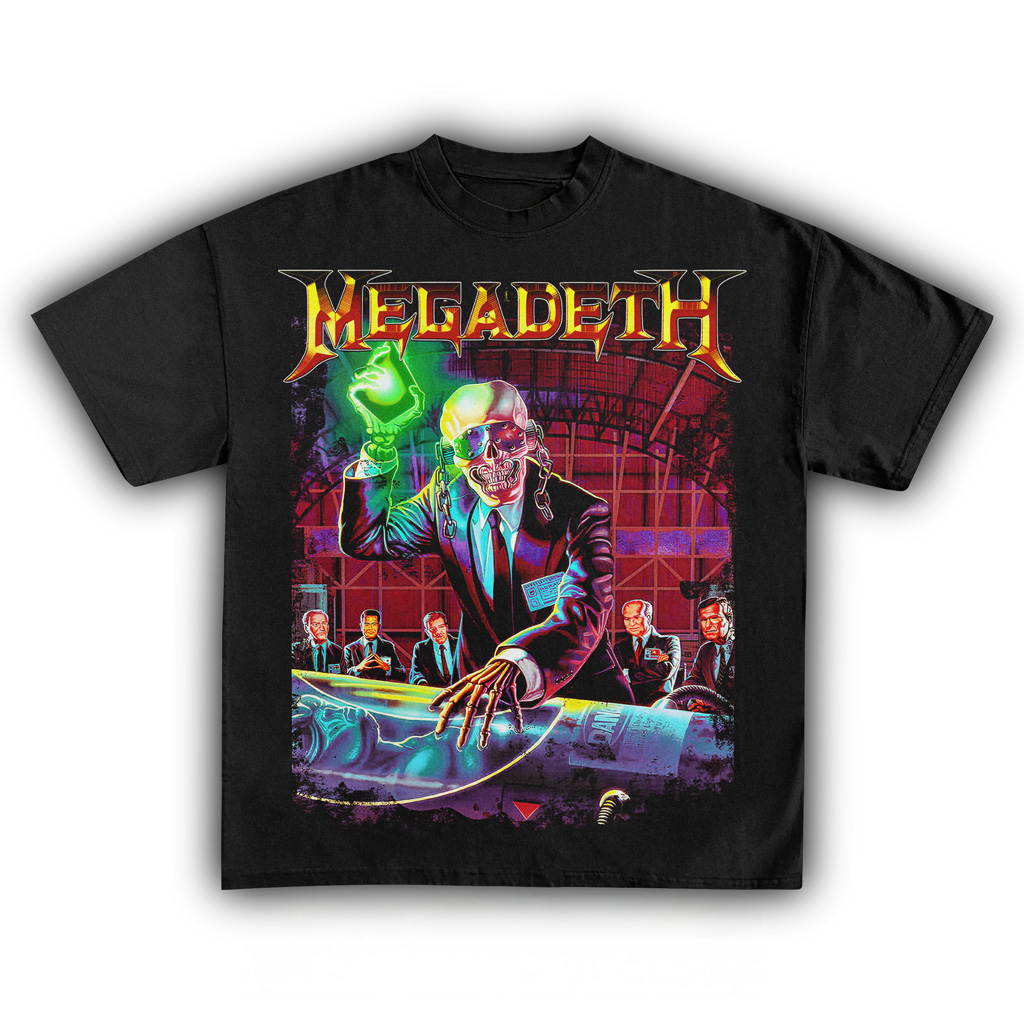 Megadeth Vintage Black T-Shirt Megadeth Merch Birthday Gifts For Music Lovers