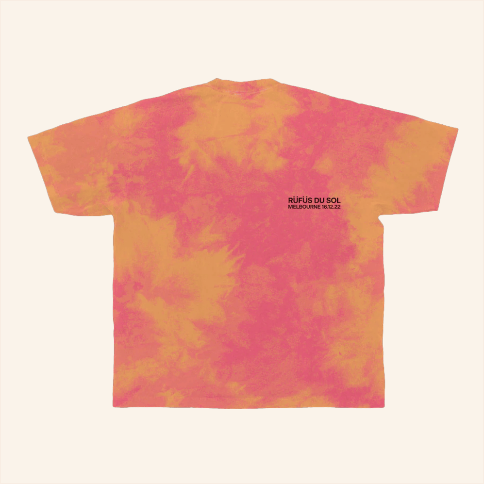Melbourne 16 12 22 Tie Dye T-Shirt Rufus Du Sol Merch Presents For Music Lovers