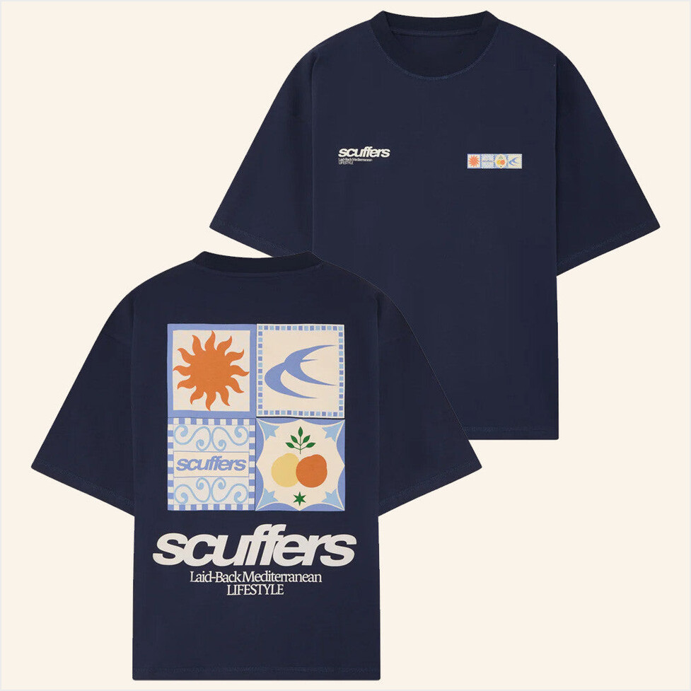 Menorca Navy T-Shirt Scuffers Merch Birthday Gifts For Besties Christmas Presents