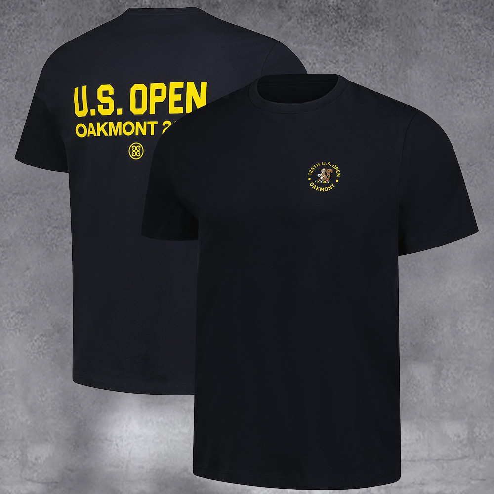 Men's 2025 U.S. Open Black Oakmont T-shirt Best Gifts For Him