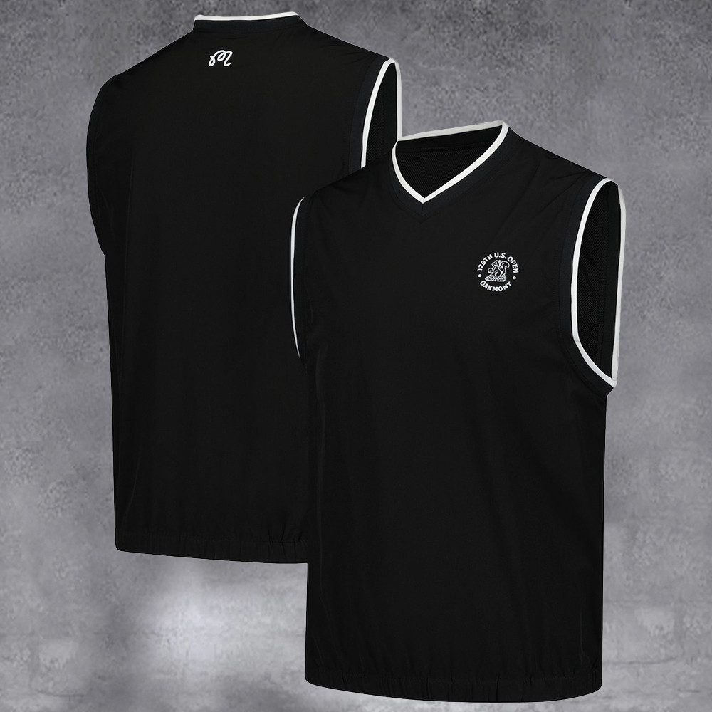 Men's 2025 U.S. Open Black Pullover Vest Gifts For Sport Collectors