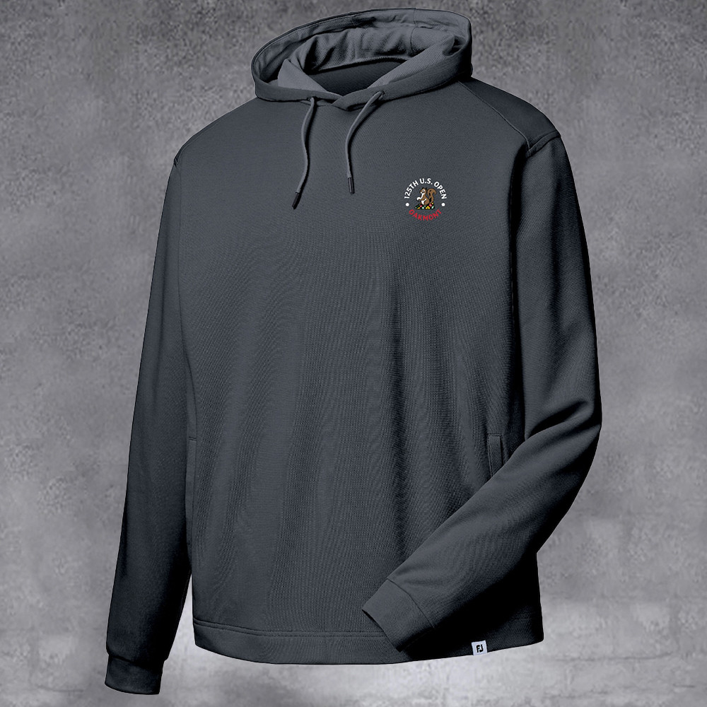 Men's 2025 U.S. Open Heather Charcoal Lightweight Pullover Hoodie Gifts For Sport Collectors