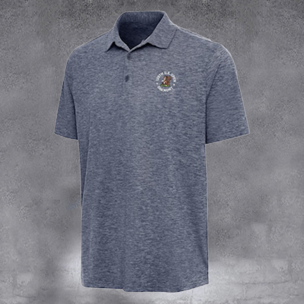 Men's 2025 U.S. Open Heather Navy Par 3 Polo Cool Gifts For Golfers