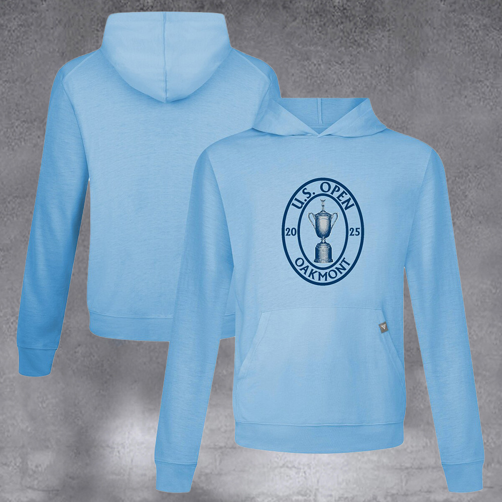 Men's 2025 U.S. Open Light Blue Relay Pullover Hoodie Gifts For Sport Fans