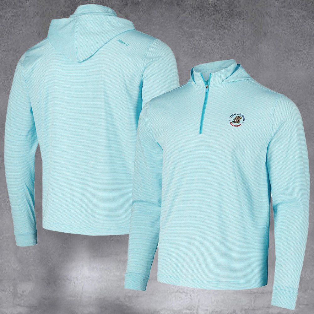 Men's 2025 U.S. Open Mint Hybrid Pullover Hoodie Gifts For Sport Lovers